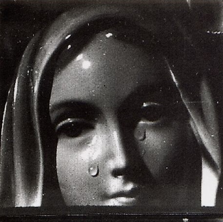 Historical photo of the Weeping Madonna of Syracuse, Sicily, 1950s