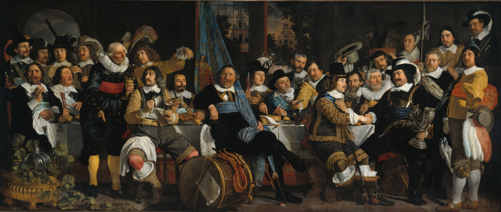 Bartholomeus van der Helst, Banquet of the Amsterdam Civic Guard in Celebration of the Peace of Münster, 1648