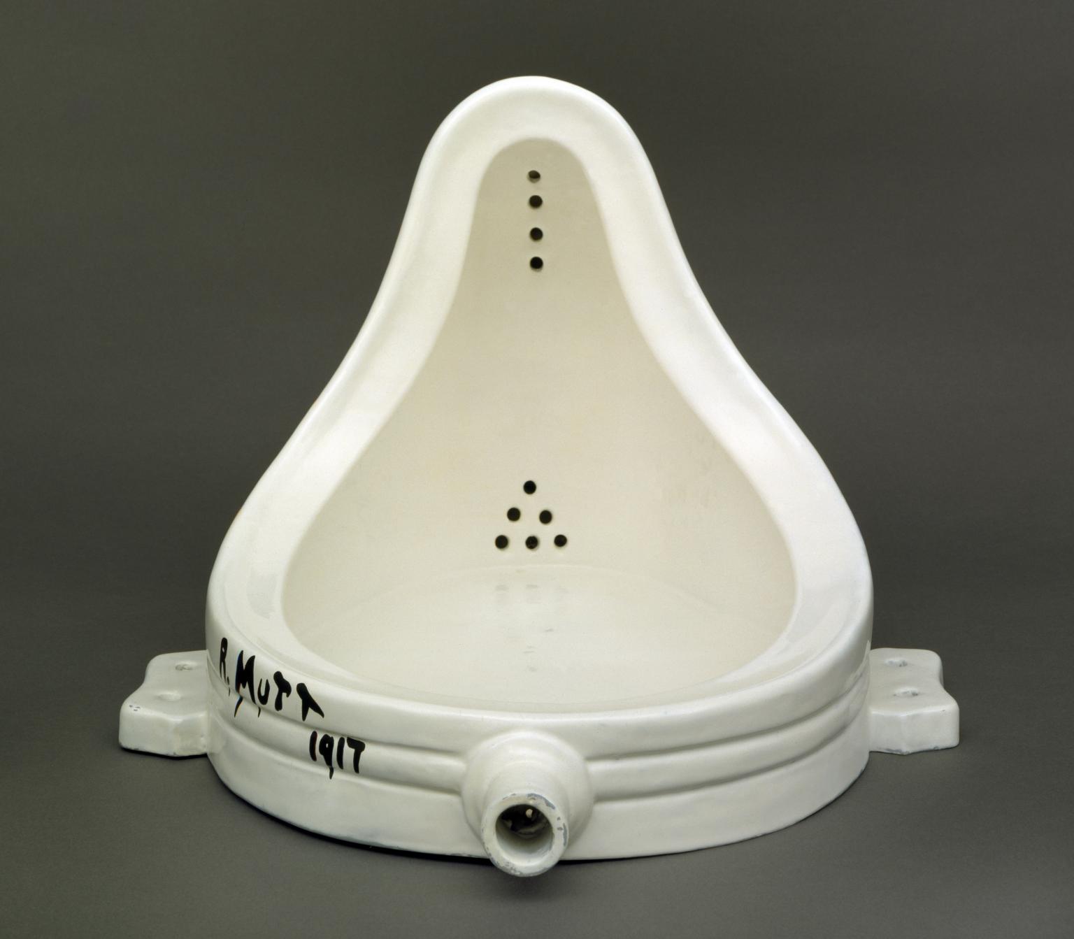 Marcel Duchamp, 'Fountain' 1917, replica 1964, urinal and black paint