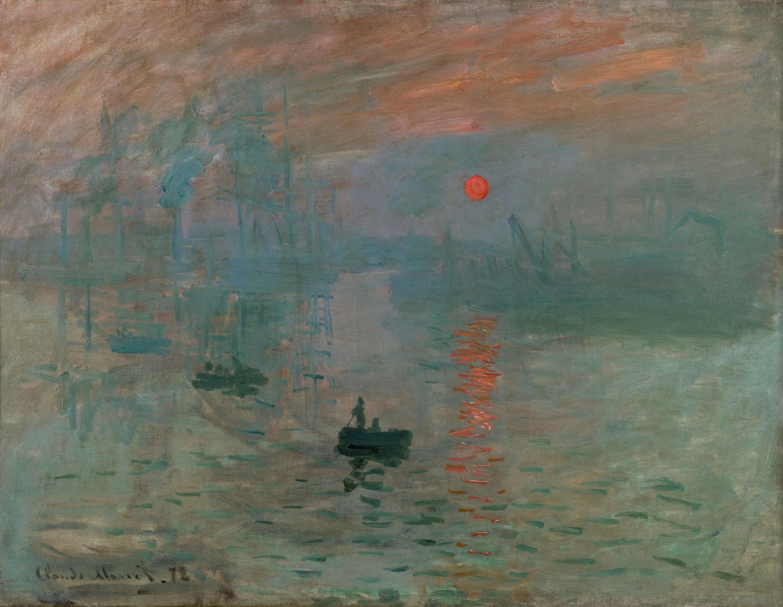 Claude Monet, Impression: Sunrise, 1872, oil on canvas (Musée Marmottan Monet, Paris)