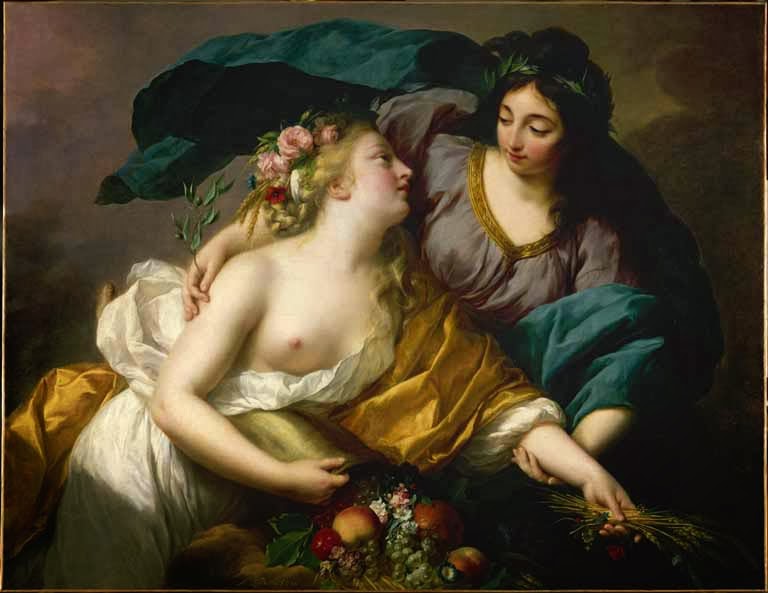 Elisabeth Vigée Lebrun, Peace Bringing Back Abundance, ca. 1798, oil on canvas, Musée du Louvre