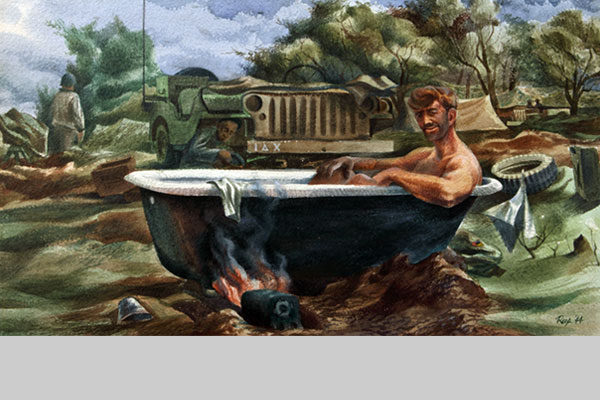 Edward Reep, Soldier Taking a Bath