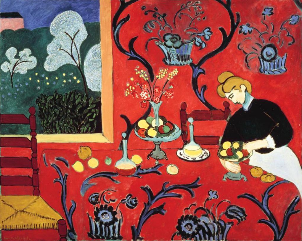 Henri Matisse, Le Dessert (Harmony in Red), 1908