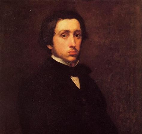 Edgar Degas, Self-Portrait, 1855 (detail)