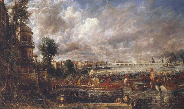 John Constable, The Opening of Waterloo Bridge, 1832