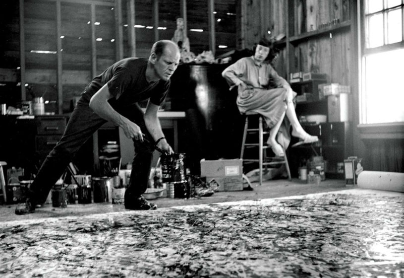 Jackson Pollock and his wife, Lee Krasner, photograph by Hans Namuth, 1950.