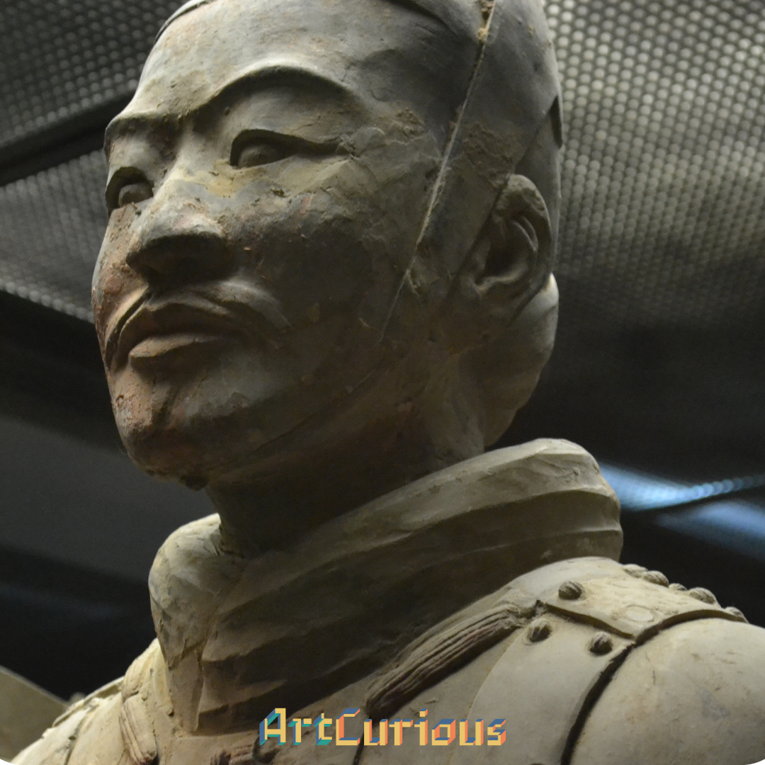  Chinese terracotta sculpture of a man 