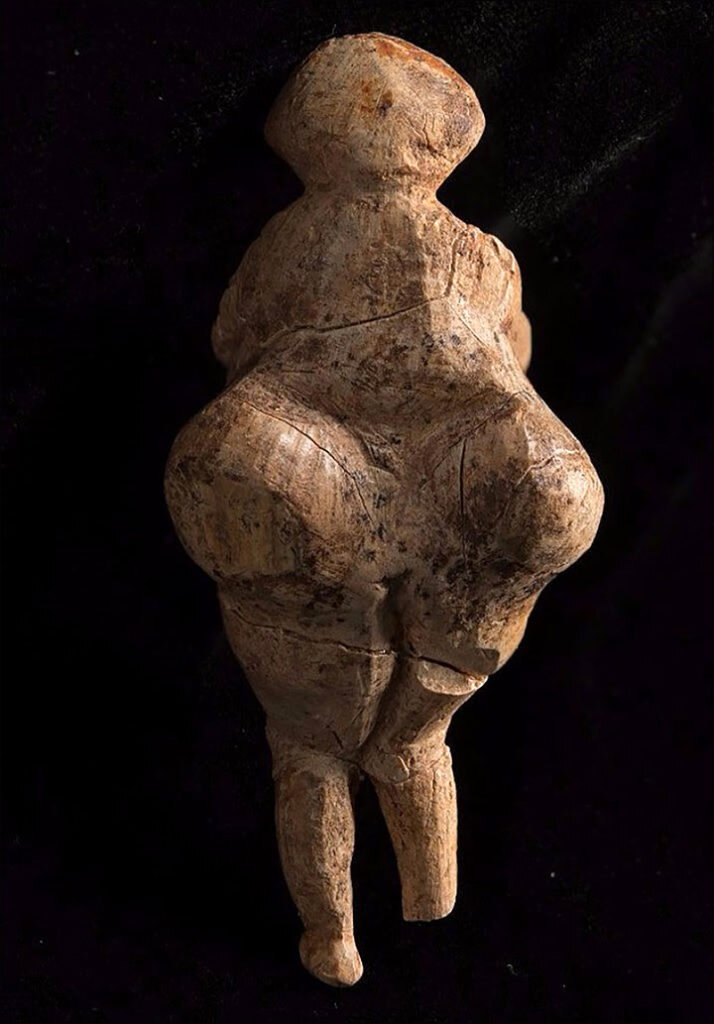 A 23,000-year-old venus figure discovered in Russia. 