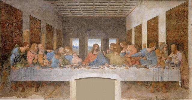 Leonardo da Vinci, The Last Supper, 1495–1498, Santa Maria delle Grazie, Milan