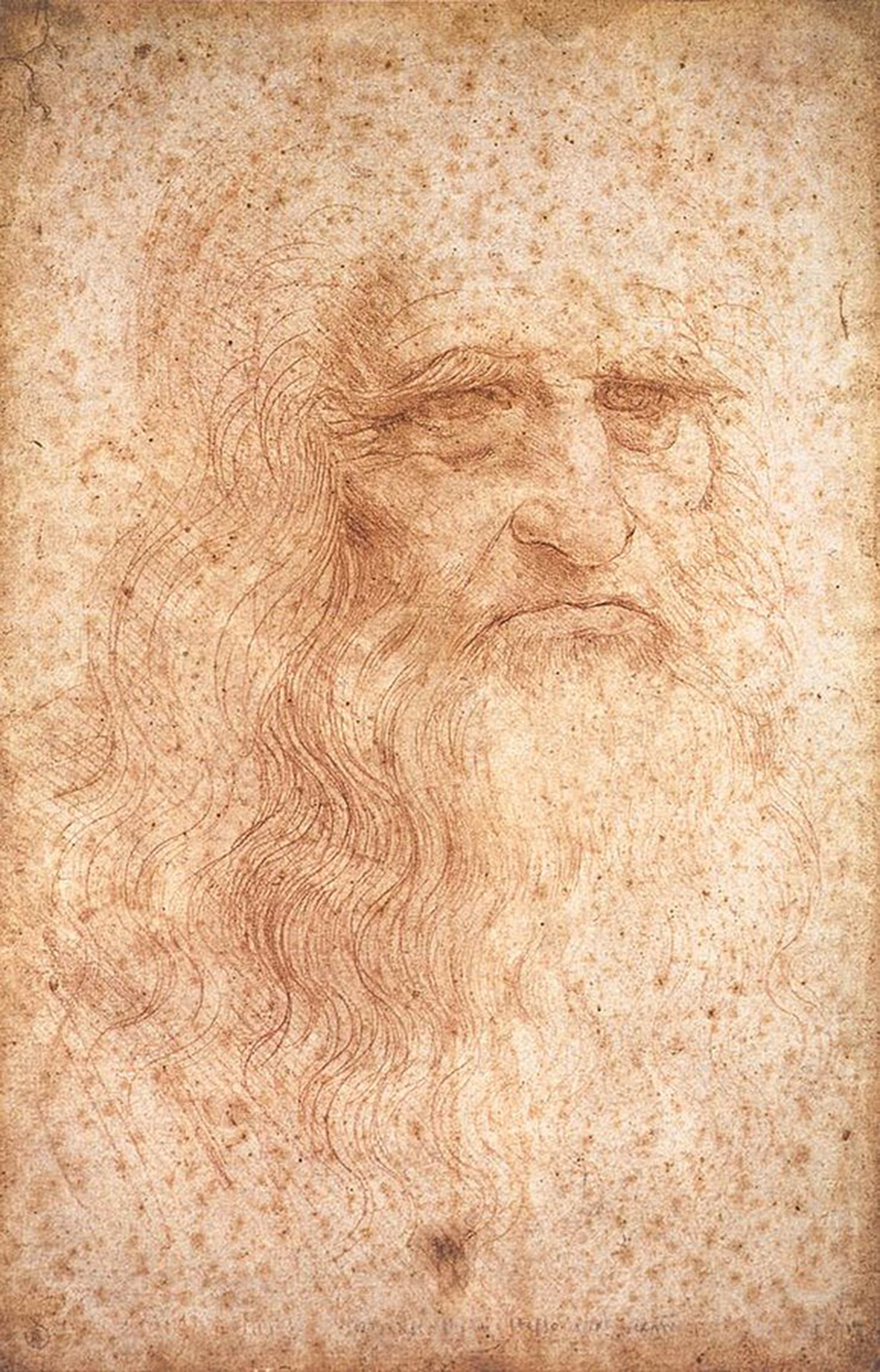 Leonardo da Vinci, Portrait of a Man in Red Chalk (Presumed Self-Portrait), c. 1510