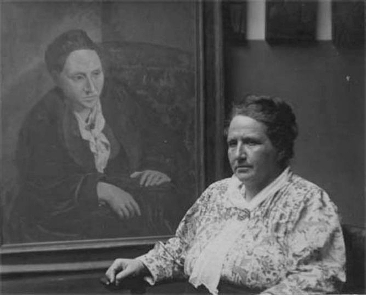 Gertrude Stein and Picasso’s portrait of her, 1922