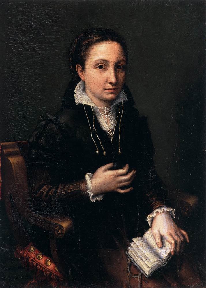 LUCIA ANGUISSOLA (1536-1565), SELF-PORTRAIT,  1557, CASTELLO SFORZESCO, MILAN, ITALY