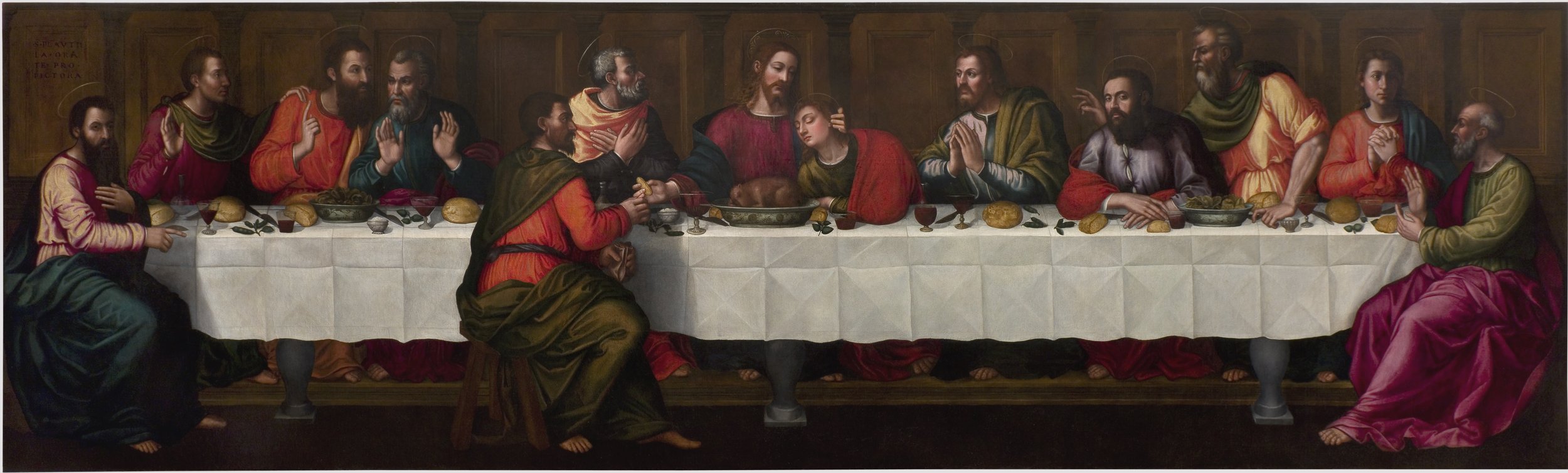 PLAUTILLA NELLI (1524–1588), THE LAST SUPPER, C. 1568, CONVENT OF SANTA MARIA NOVELLA, FLORENCE, ITALY