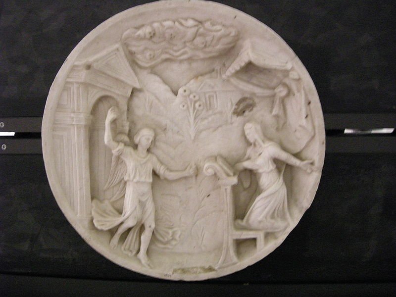 PROPERZIA DE’ ROSSI (C. 1490 – 1530), ANNUNCIATION, C. 1510-1530, MUSEO CIVICO MEDIEVALE, BOLOGNA, ITALY