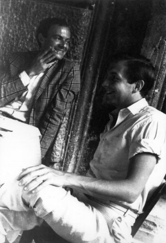 Twombly and Rauschenberg in 1961