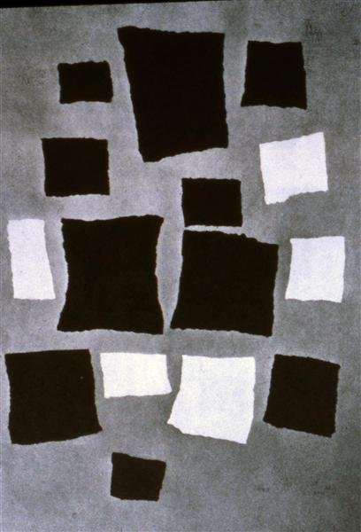 Jean Arp, Squares or Rectangles Arranged According to Laws of Chance, 1917