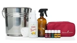 Thieves Cleaner Kit The Thieves Home Cleaning Kit is the perfect introduction to natural cleaning and provides you with a foundation of cleaning tools and supplies to utilize Young Living’s 100% pure essential oils. It includes the tools you’ll need to clean and protect your home without using harsh, chemicals. You can get started today creating simple and natural cleaning solutions that are not only effective, but safe to use around every member of your family, including children and pets. Using Citrus Fresh, Lemon, Pine, Purification, and Thieves essential oils along with our Thieves Household Cleaner, you’ll love the fresh scent and clean feel of you home. You can even add or substitute some of your favorite essential oils, and we’ve included directions for you to make each cleaning recipe your own. The kit also includes a large stainless steel bucket, 16 oz. amber glass spray bottle, cleaning cloth, oil bottle carrying case, and cleaning recipe instructional booklet. Contents: Citrus Fresh™ Essential Oil Blend 5 ml Lemon Essential Oil 5 ml Pine Essential Oil 5 ml Purification® Essential Oil Blend 5 ml Thieves® Essential Oil Blend 5 ml Thieves® Household Cleaner 14.4 oz. Carrying Case Stainless Steel Bucket Amber Glass Spray Bottle 16 oz. Cleaning Cloth Cleaning Recipe Booklet