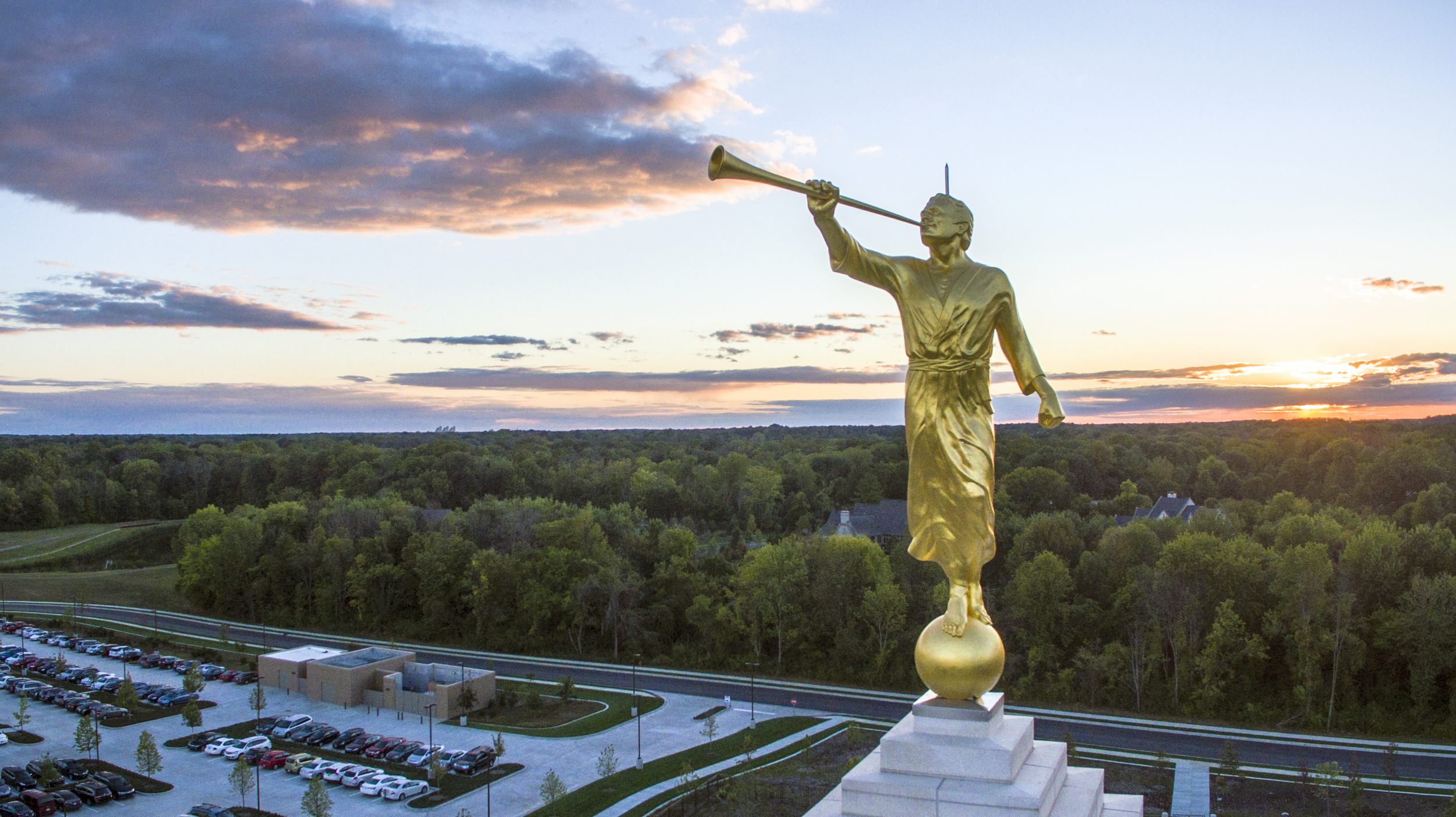 Indianapolis Indiana Temple Aerial Photography