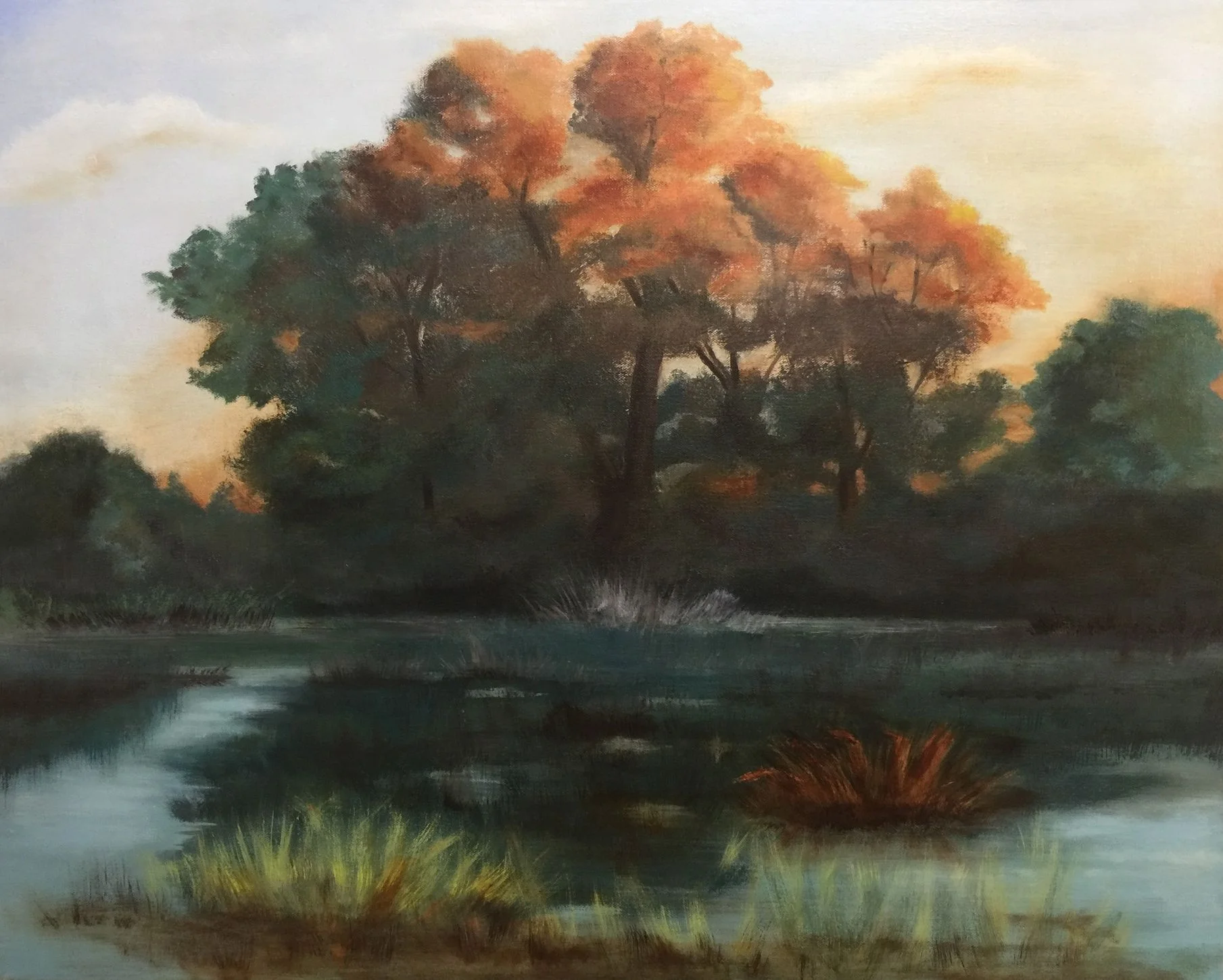 Marsh Grasses 24x30 F (framed)