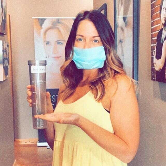 You can&rsquo;t tell it but, under that mask was a huge grin on Heather&rsquo;s face! Today was our first day back and she had Hydrafacial appointments booked back to back all day long! Masked up, clean/sanitized clinic, ready to take care of our cli