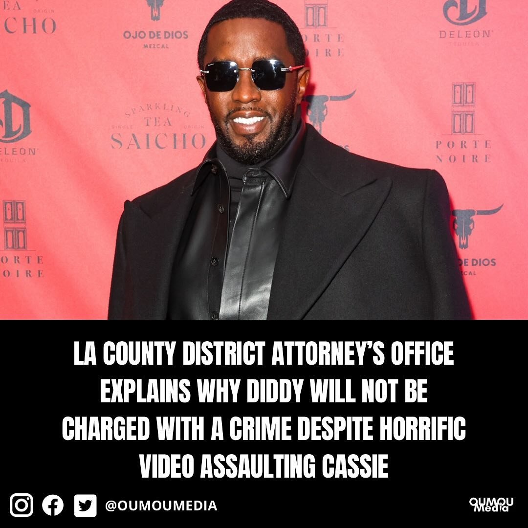 On Friday (May 17), the Los Angeles county district attorney&rsquo;s office released a statement on the 2016 footage that shows Diddy assaulting Cassie in a hotel. 

📷: @gettyimages
