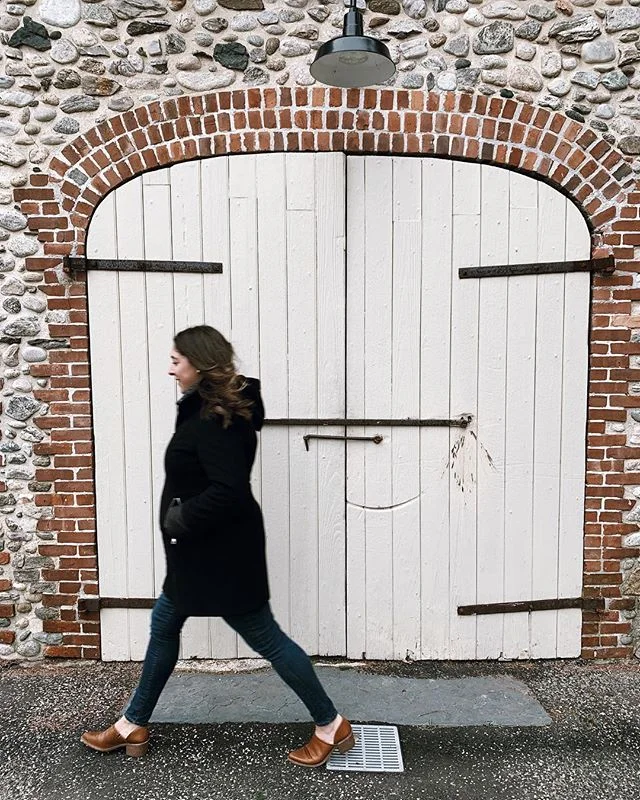 Bundled up and heading for some coffee to warm up my hands. Loving all of these historical buildings in Westport.