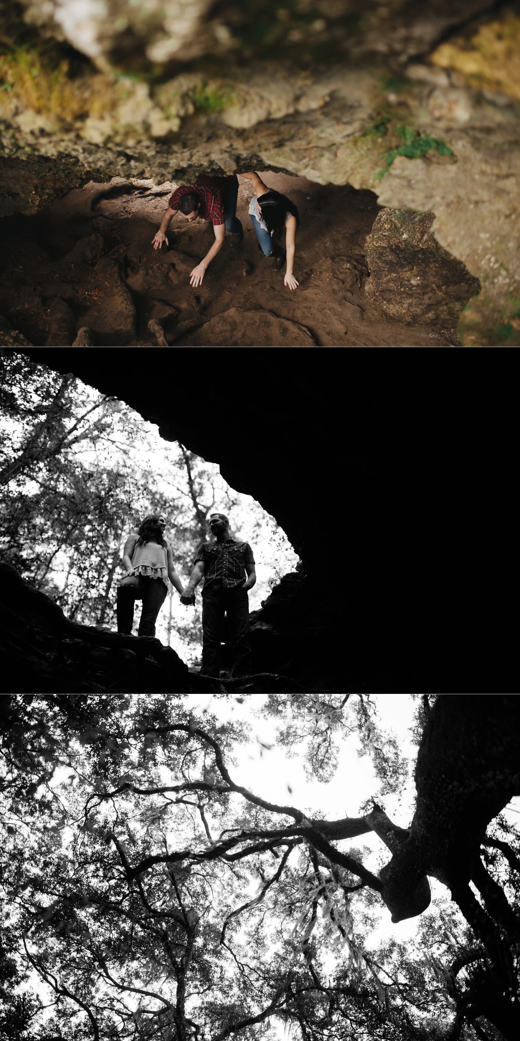 tampa outdoor hiking cave engagement session-6
