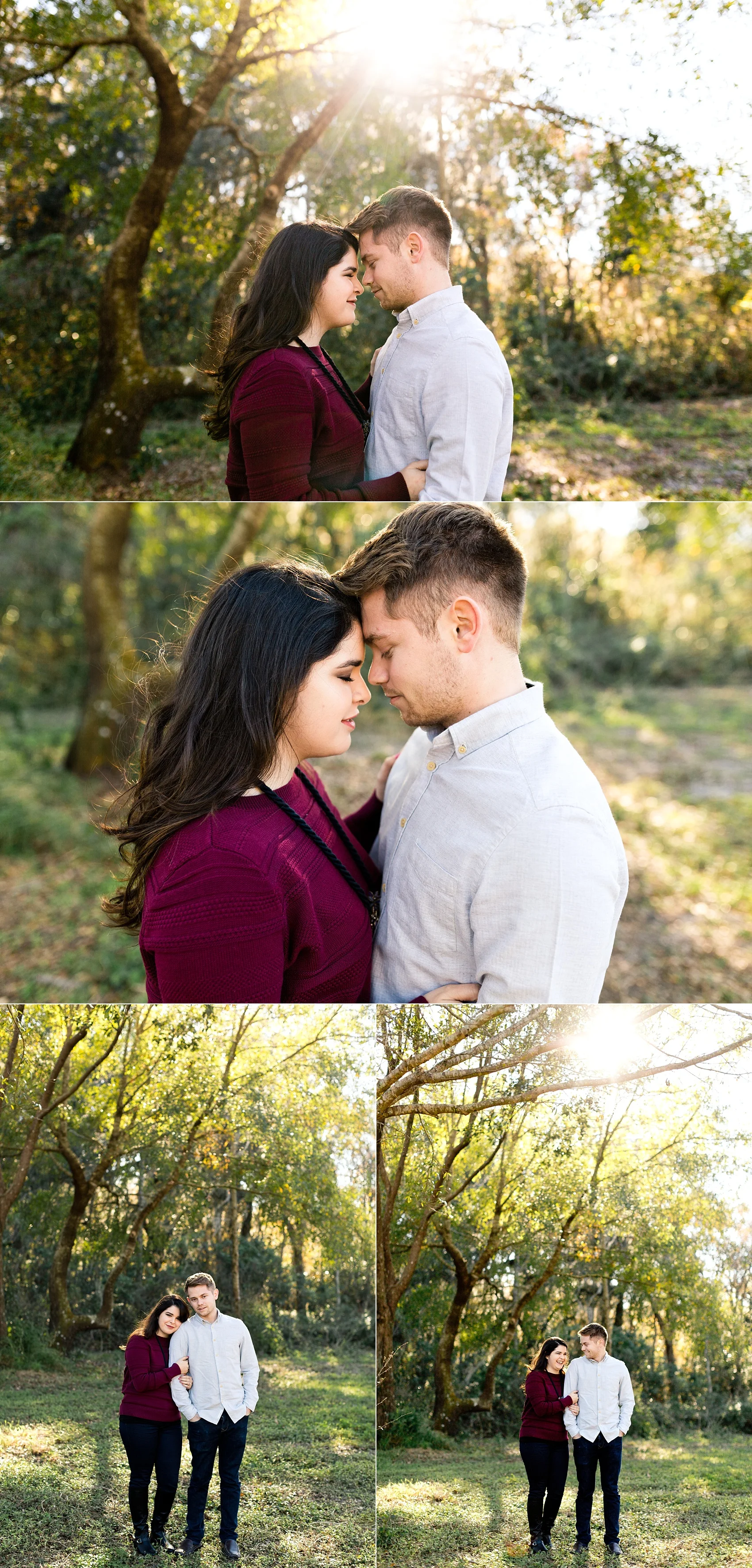 florida winter woodsy engagement session-1