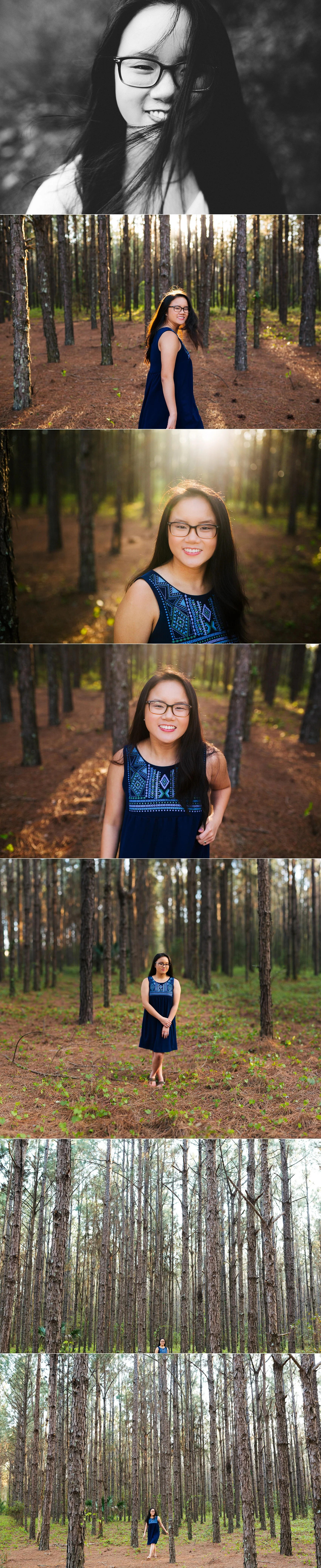 tampa bay nature woodsy senior portraits jade-6