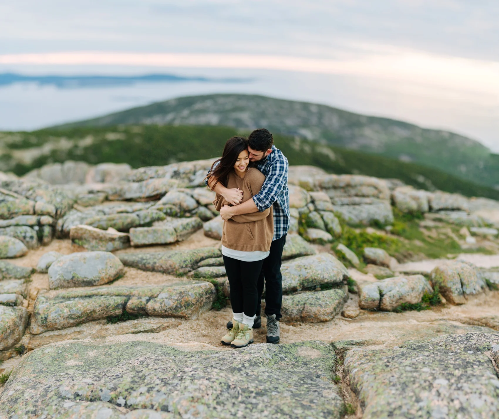 jake and jill acacdia national park engagement session cadillac mountain engagement session jordan pond engagement session maine engagement session jake and katie_0011
