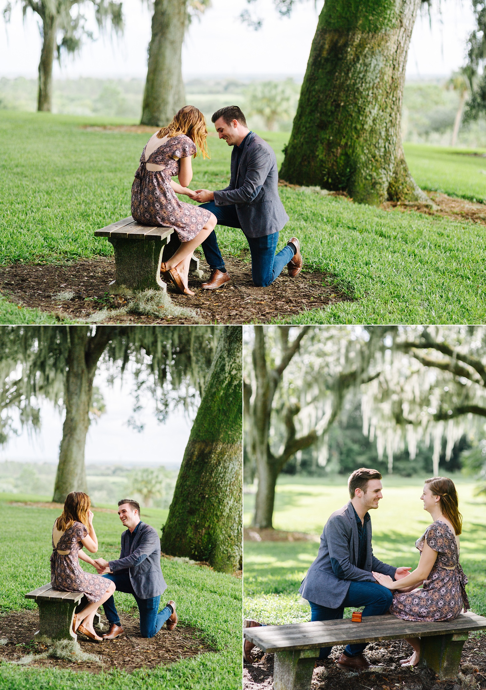 bok tower proposal bok tower engagement session