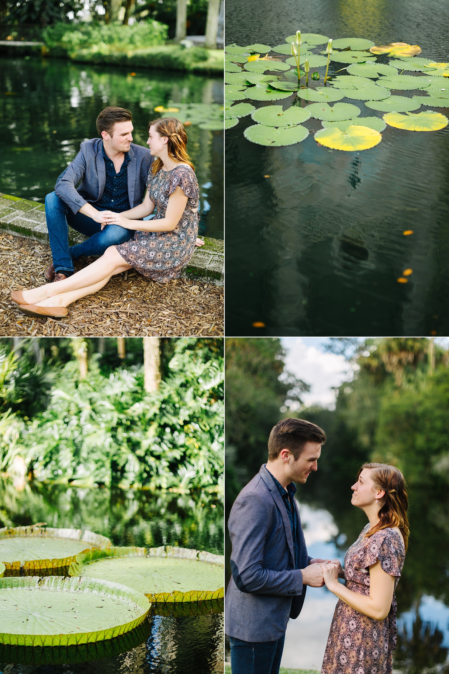 bok tower proposal bok tower engagement session