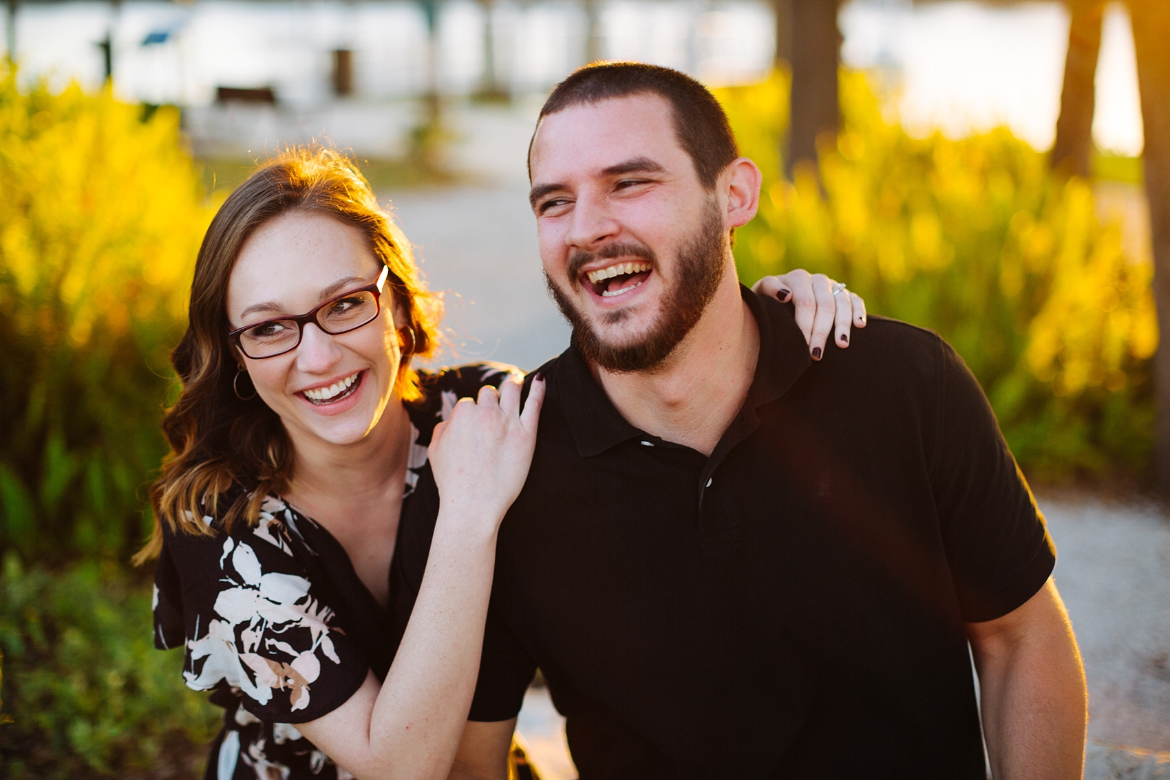 water works park tampa engagement photos