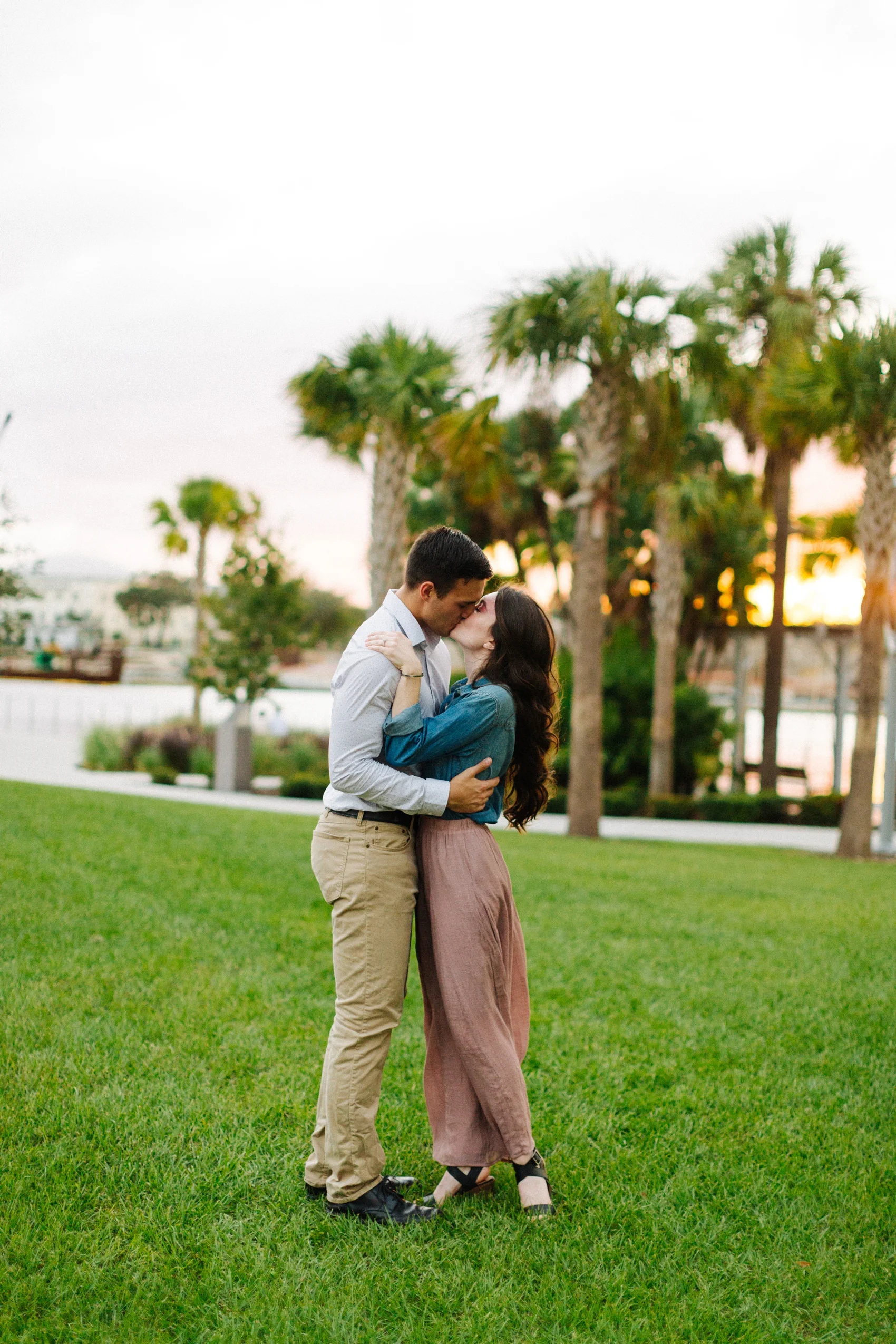 tampa riverwalk engagement photos