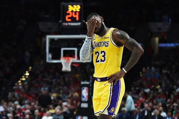 LeBron James shows signs of frustration after a tough loss late last week. (Photo by: AP/ESPN)