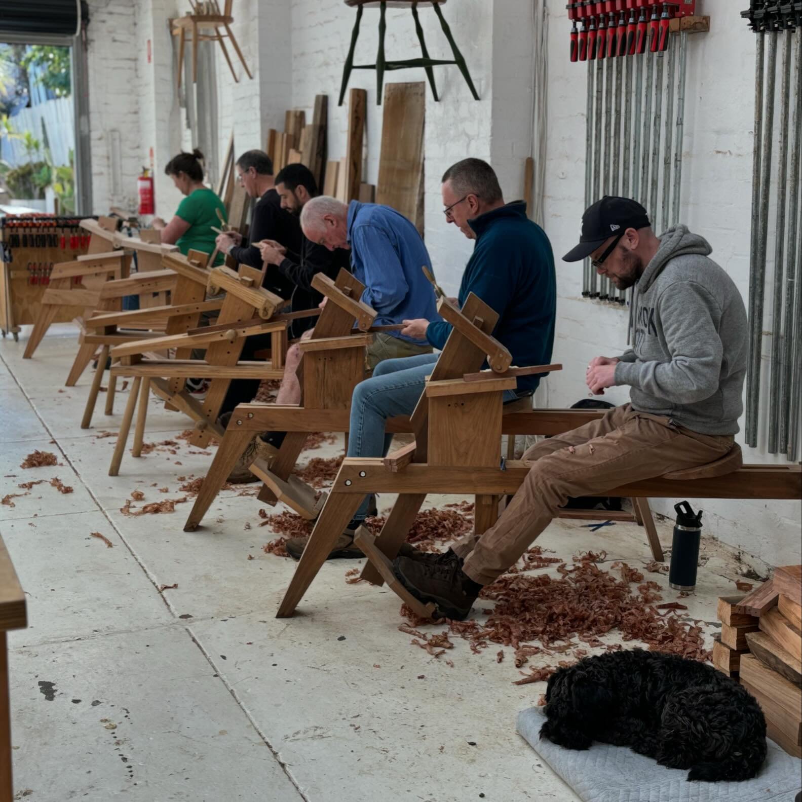 Day 1. underway! SpindlesSpindleSpindles
.
.
#spindles #chairmakingcourses