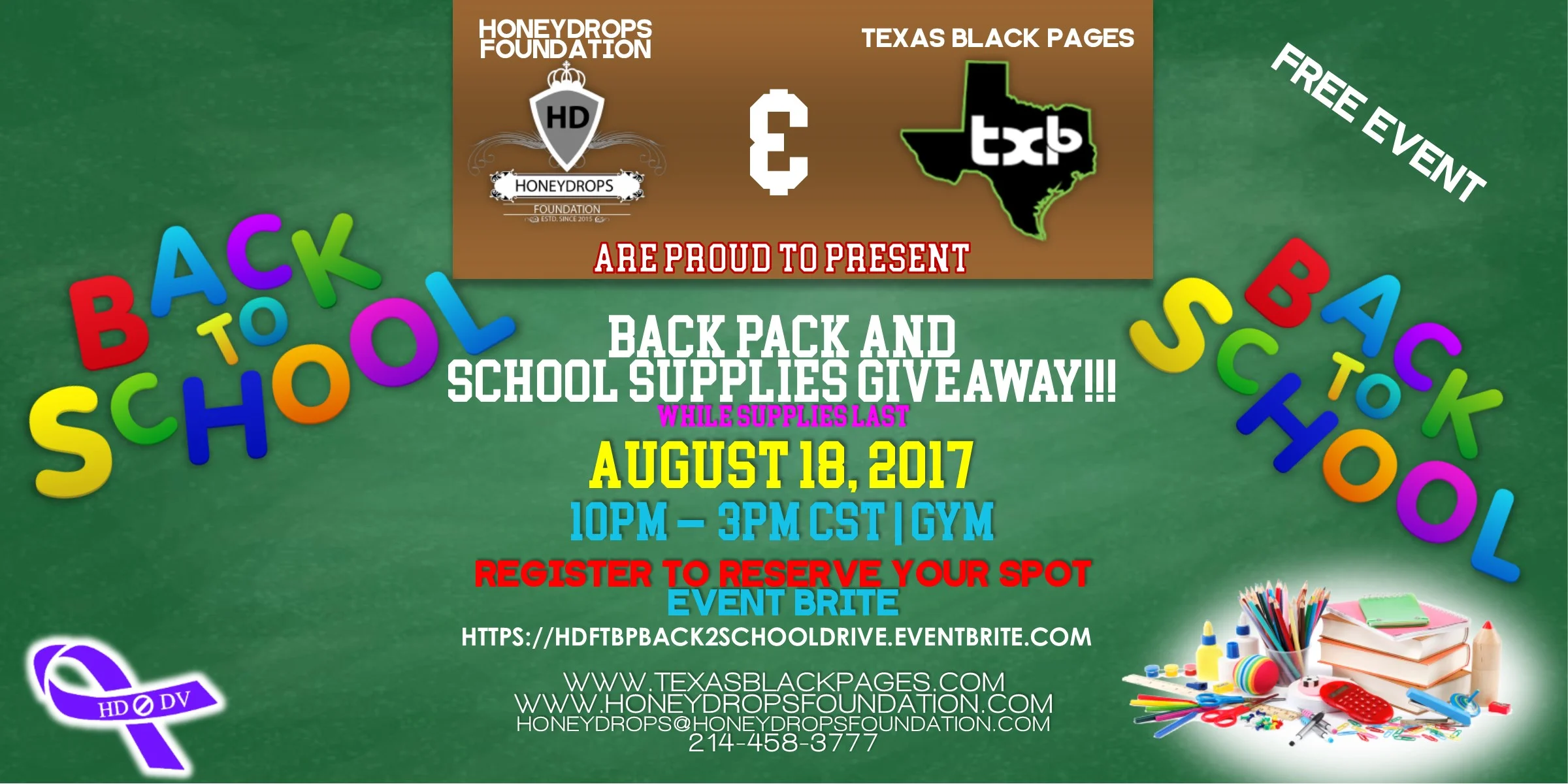 Back to School Community Drive
