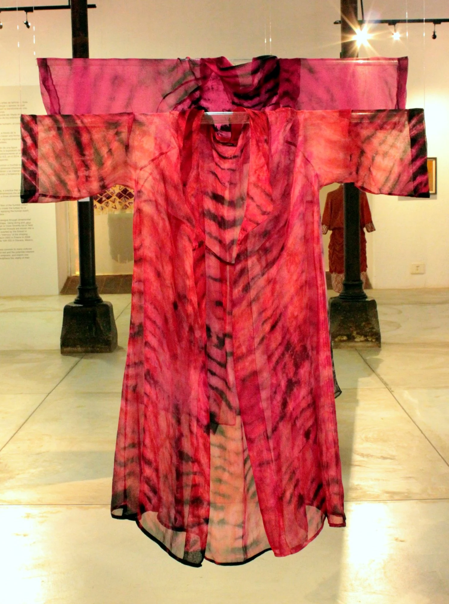 I loved how color and pattern showed through the transparency of these cloths.