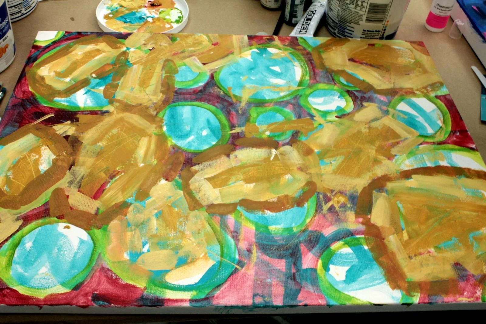 My first canvas in Jenny's class went from this...