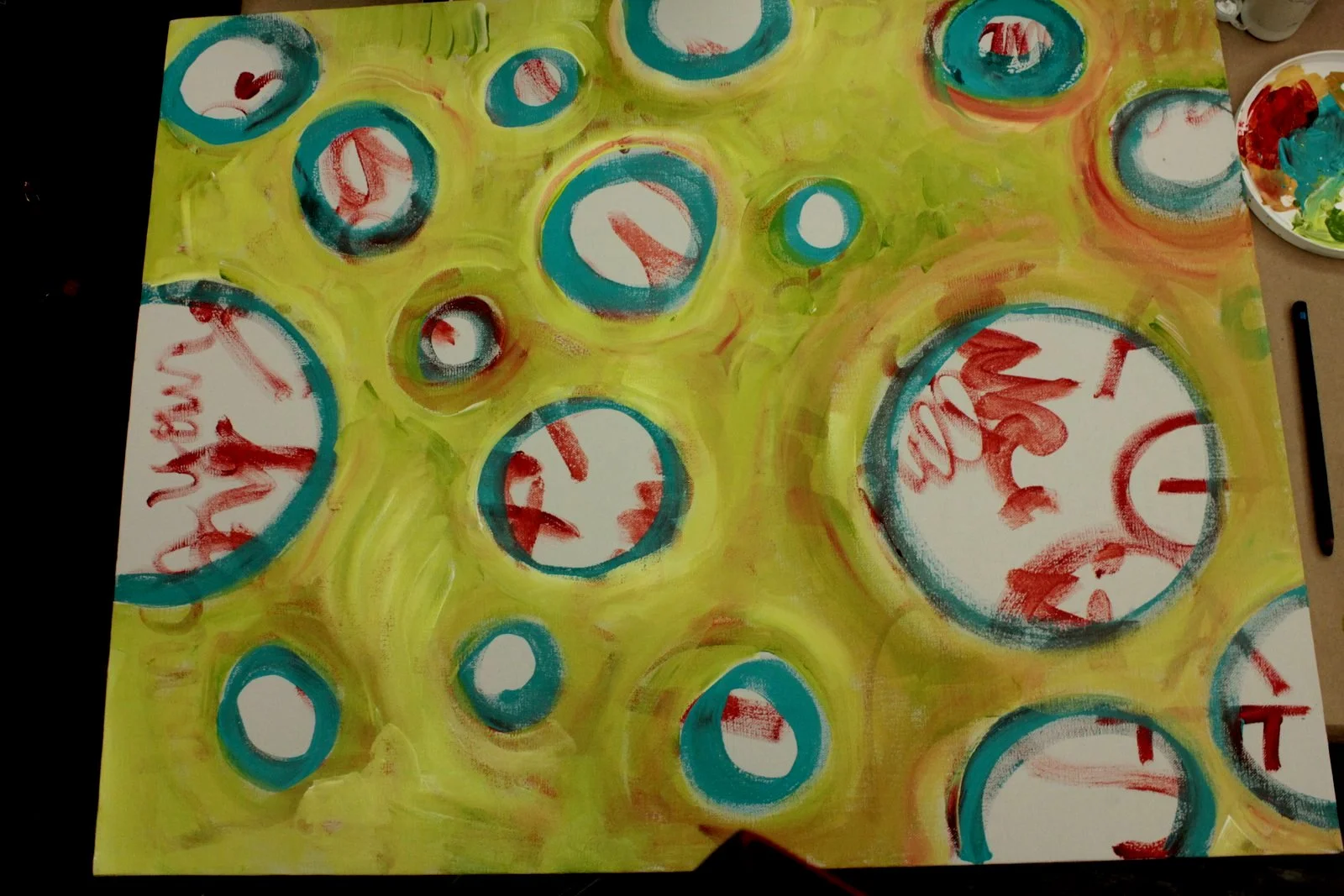 My second canvas had humble beginnings...