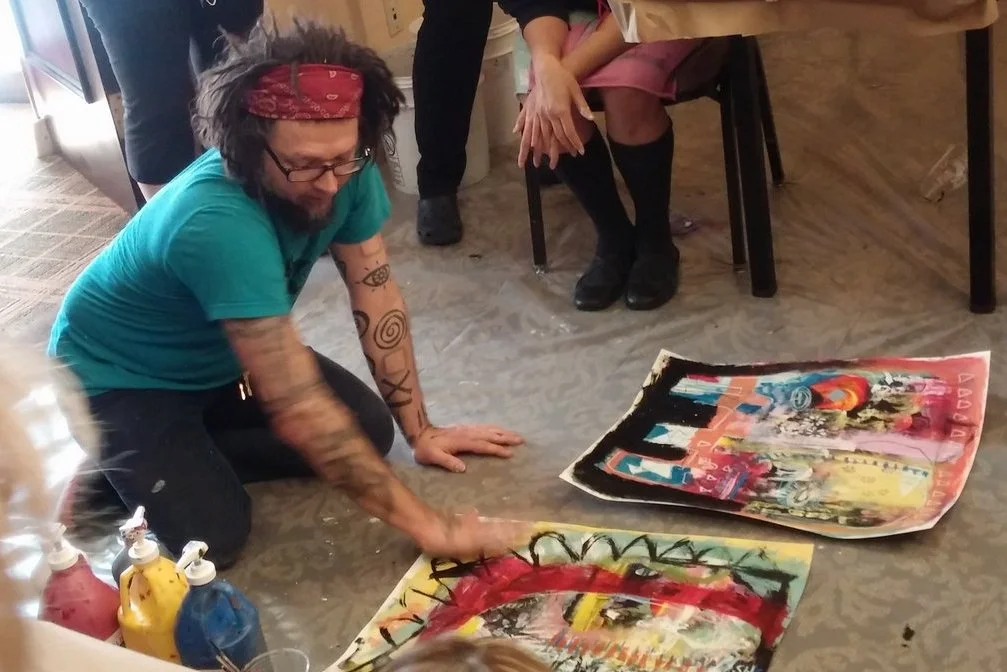 Here's Jesse demonstrating how he blocks out parts he doesn't like to bring out the parts he does like.
