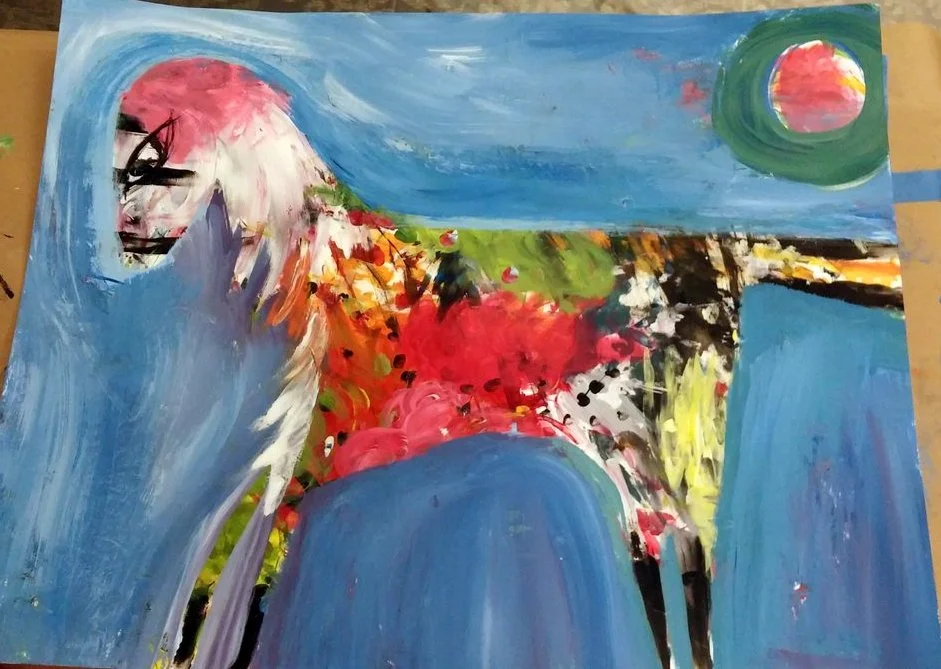 I was lucky to get a "good grab" on my first painting, but then I didn't know where to go!