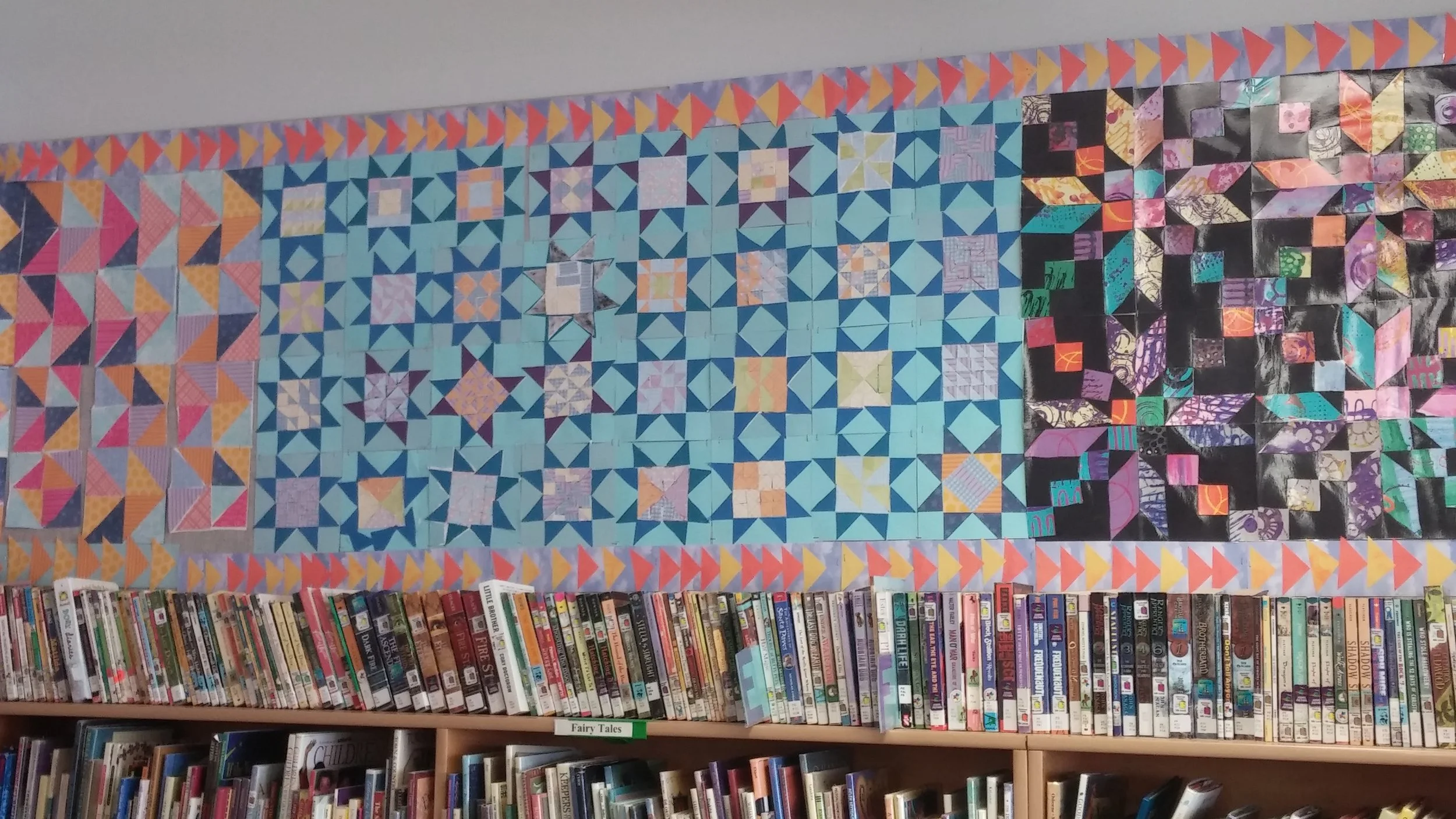 Part of the finished "quilt"