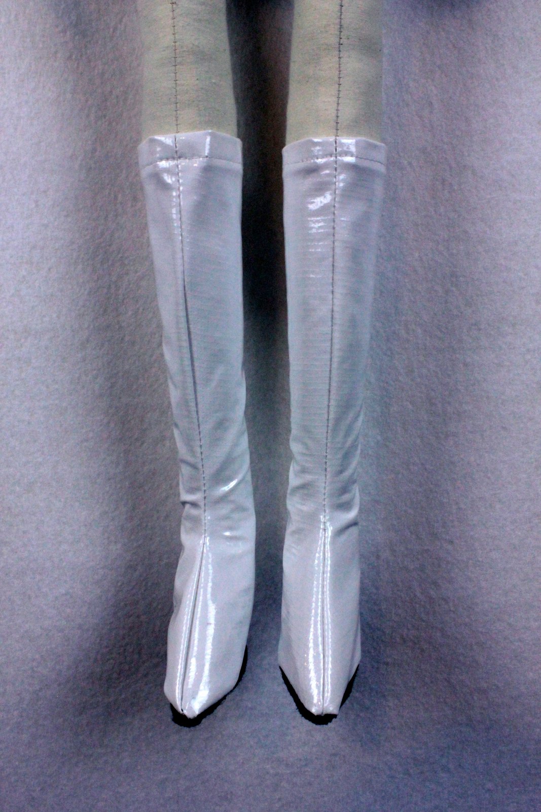 I made her some zip on go-go boots!