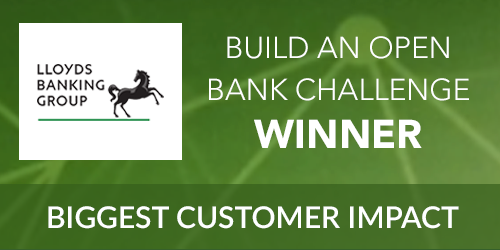 Build an open bank Biggest Customer Impact award