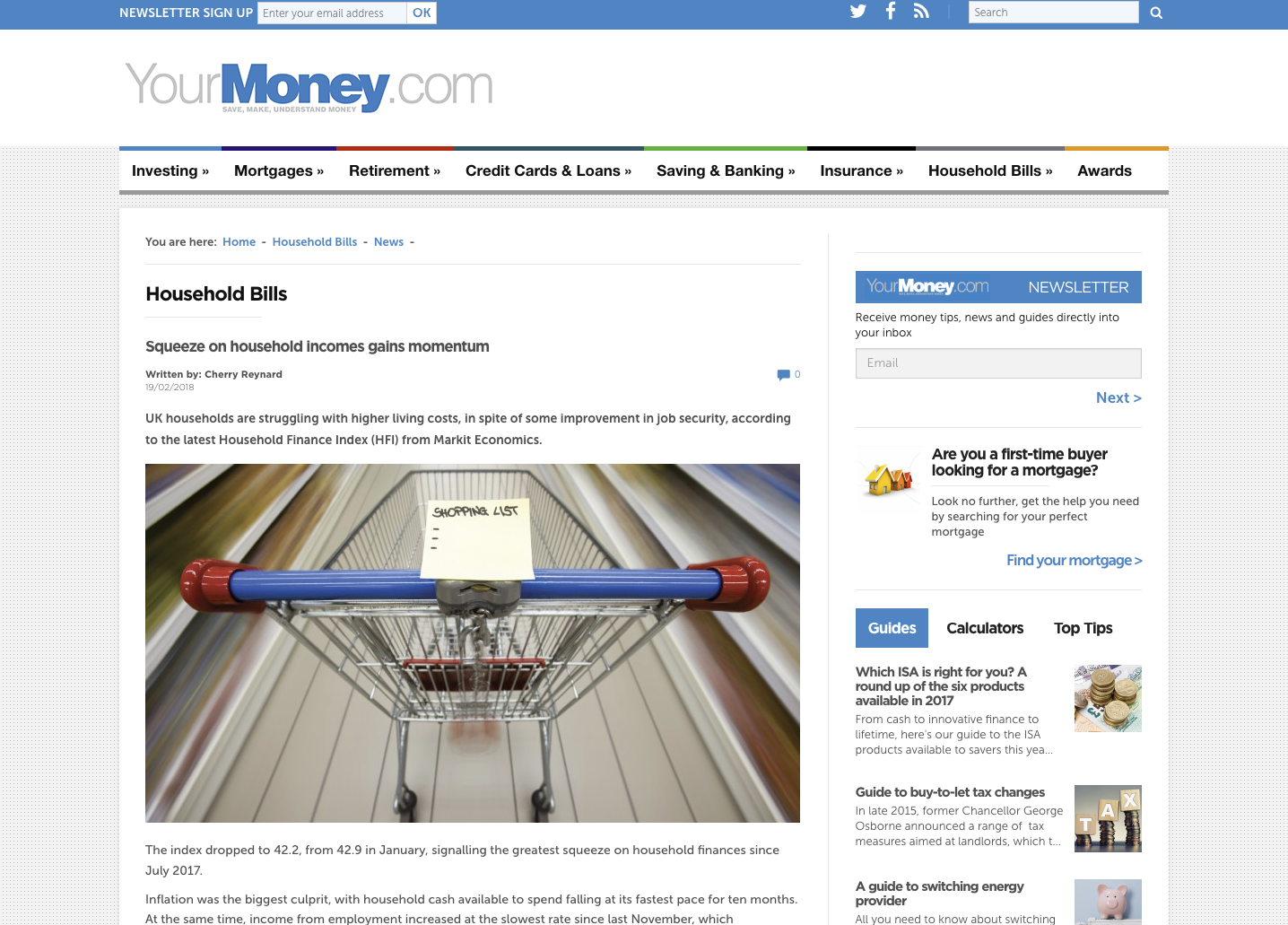YourMoney Household Bills