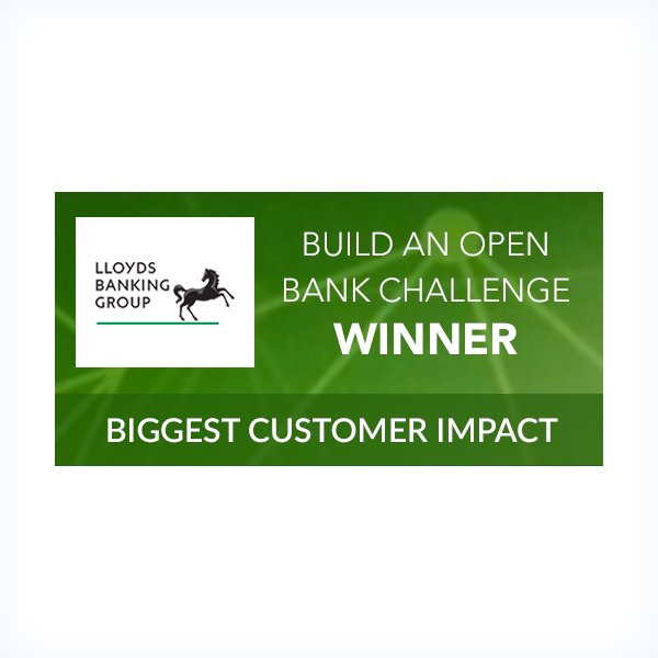 'Biggest Customer Impact' Award 2017 - Lloyds Build an Open Bank Hackathon