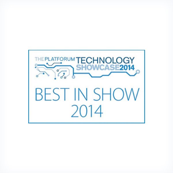 Platforum Technology Showcase Winner 'Best in Show' 2014