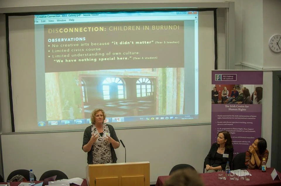 Delivering a conference presentation at NUI Galway, Ireland - 2015 PHOTO: www.keithdowlingphotography