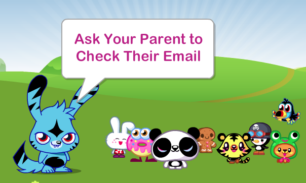This game asks for parent permission before you can set up an account.